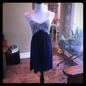 Navy blue and ivory nightie